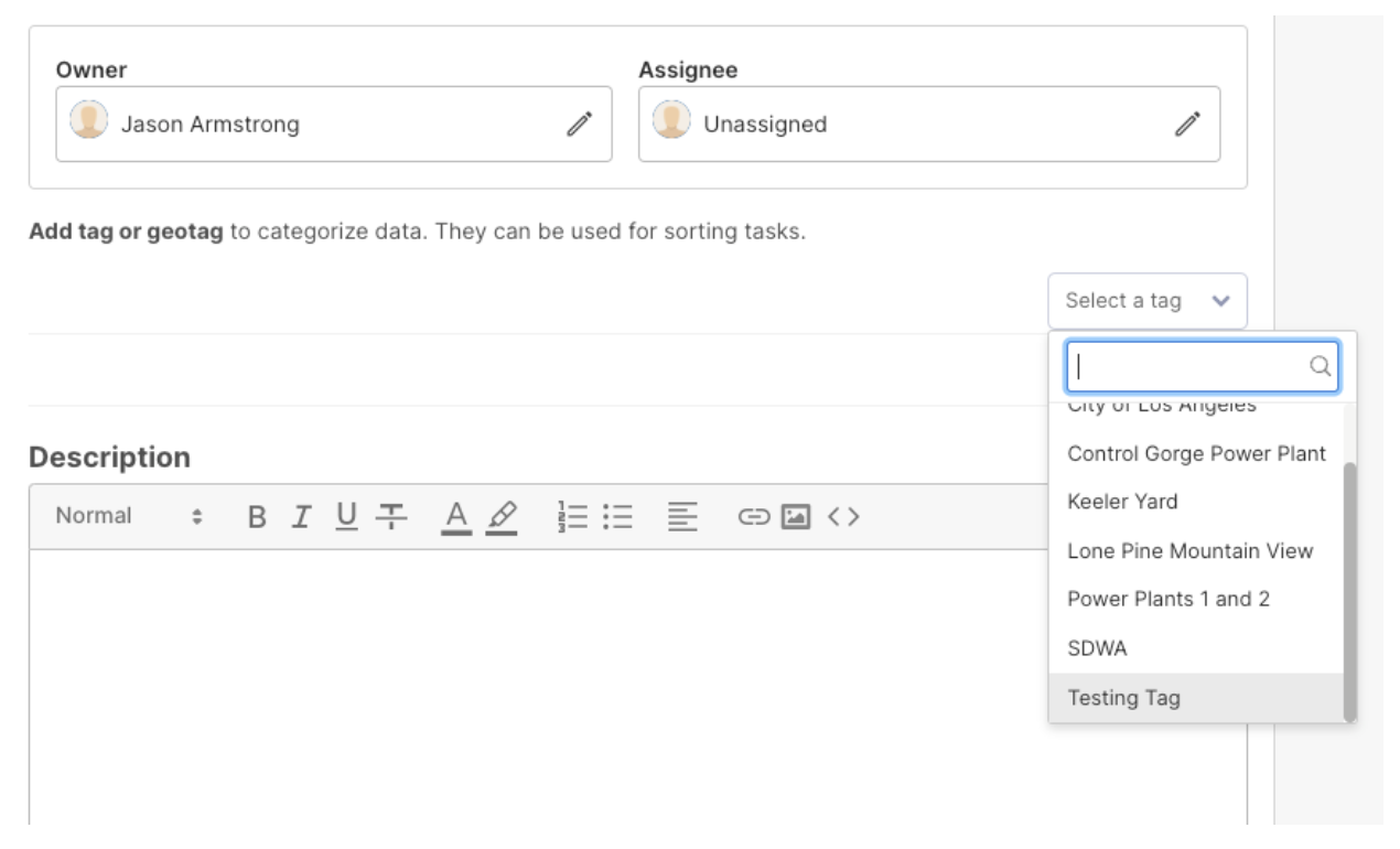 Creating and Using Tags
